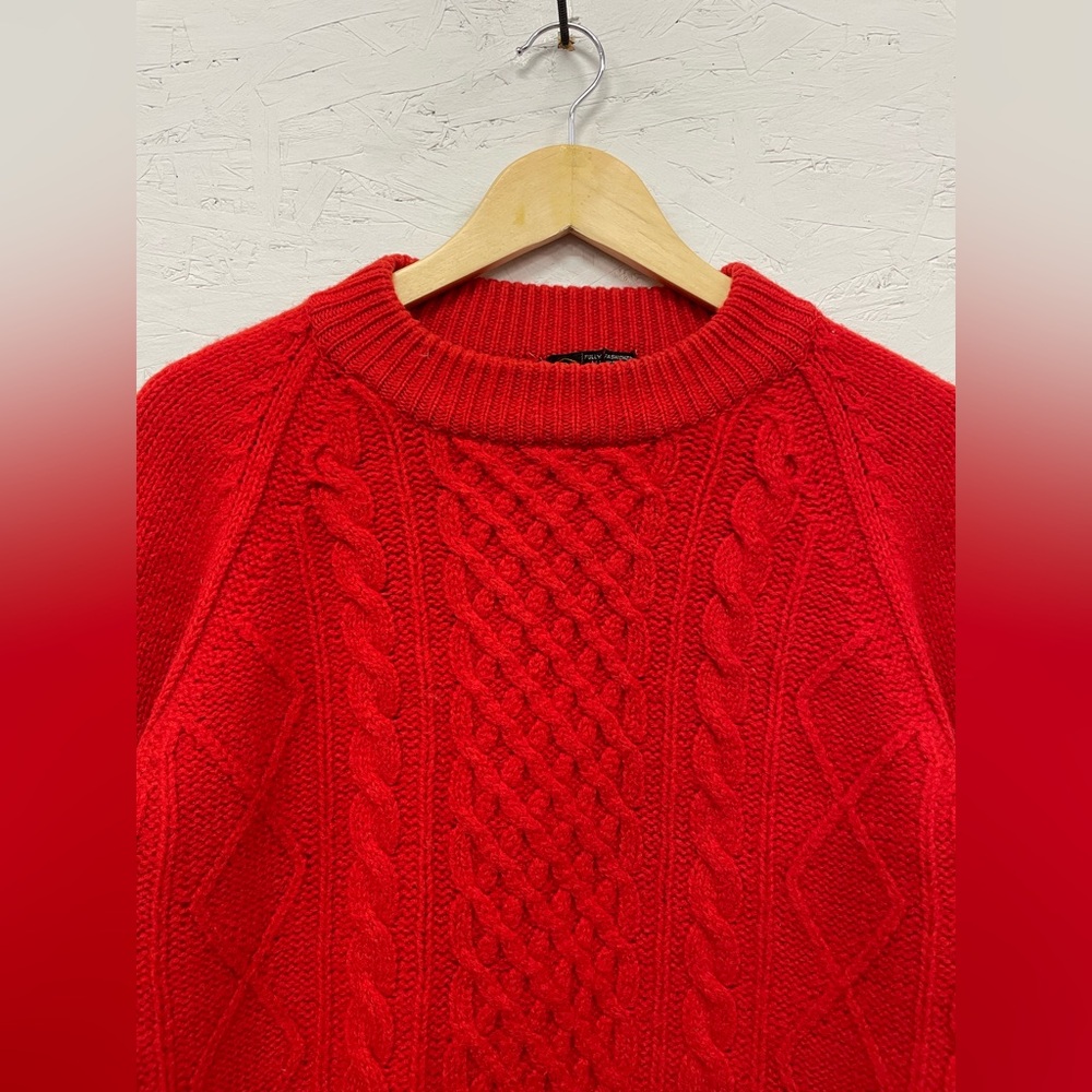 Vintage 1970s 100% Wool Fishermen’s Sweater, Fits S/M (See measurements)